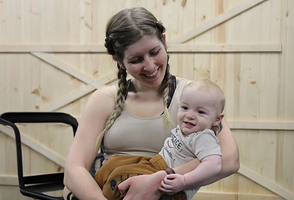 mom and baby fitness session at The Forge